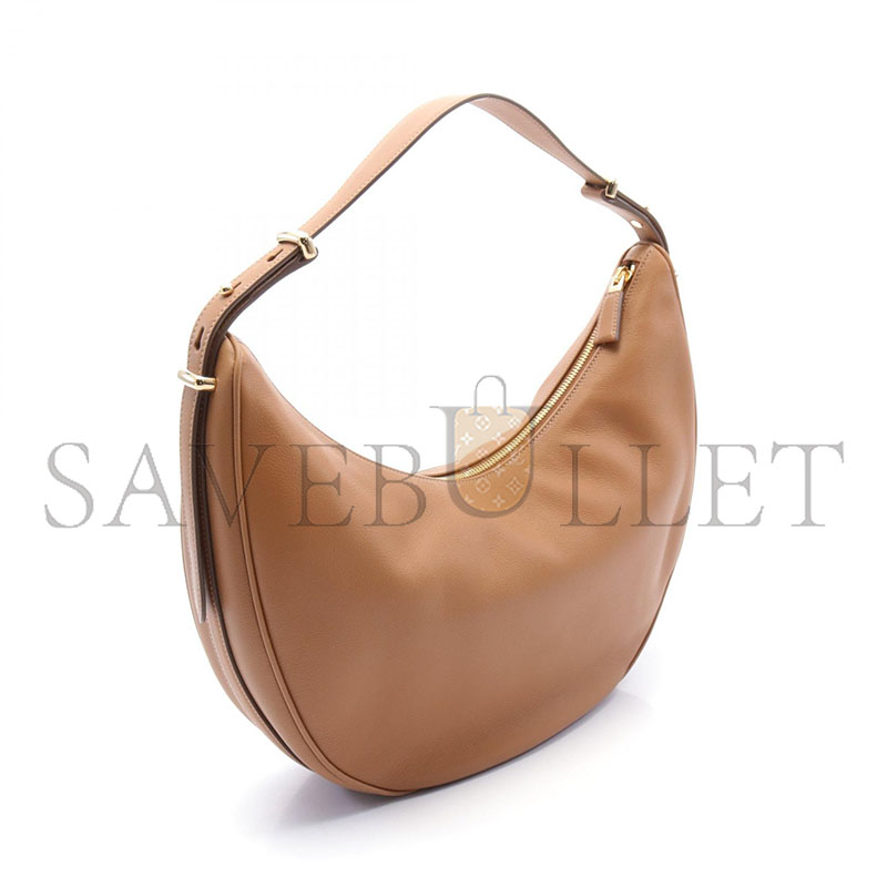 PRADA SOFT GRAIN SHOULDER BAG LEATHER BROWN 1BC212 (35*22.5*8cm)